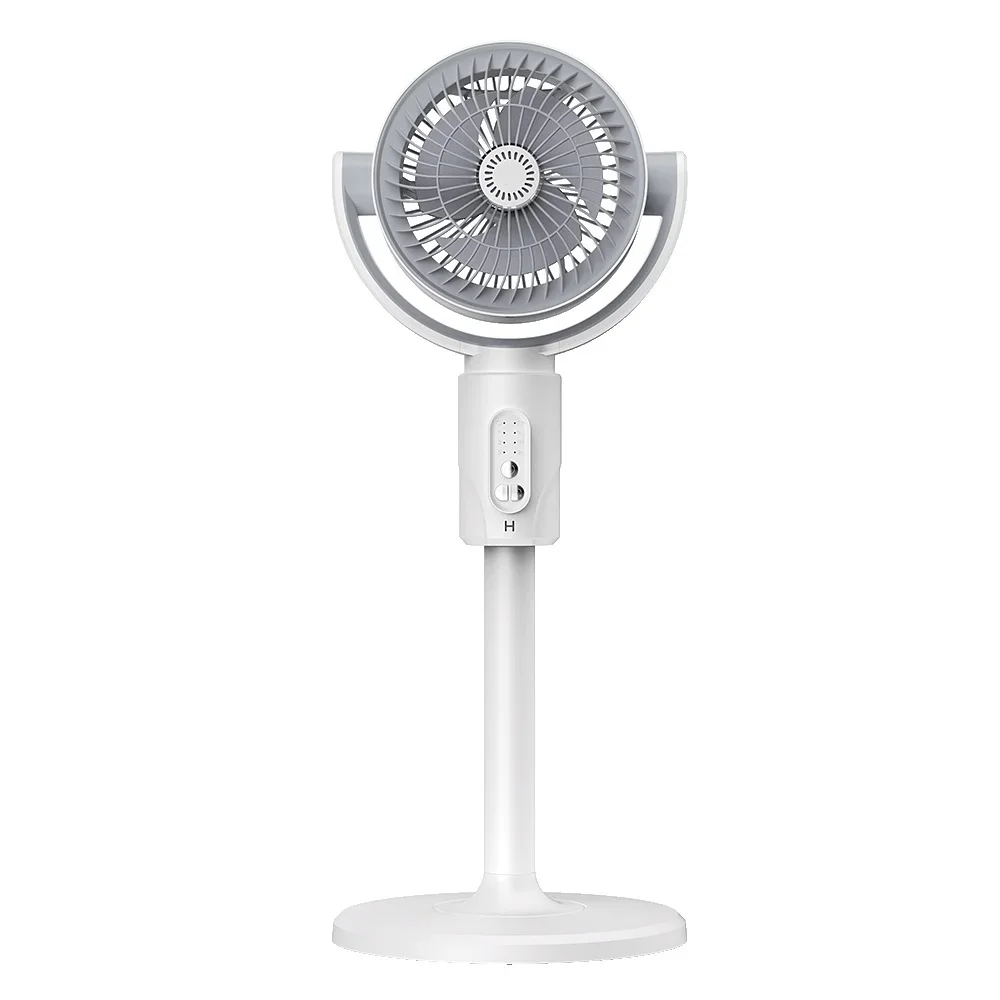 

Intelligent Floor Electric Fan USB Air Circulation Home Telescopic Shaking Head Remote Control Timing 5 Speed Fan Rechargeable