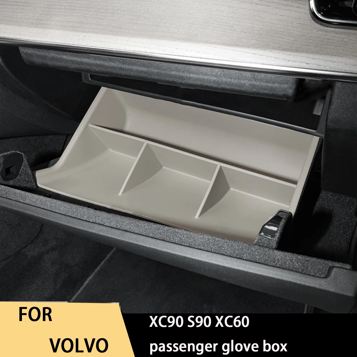 

For 26 models of XC90 S90 XC60 passenger glove box, compartment board, partition storage box storage