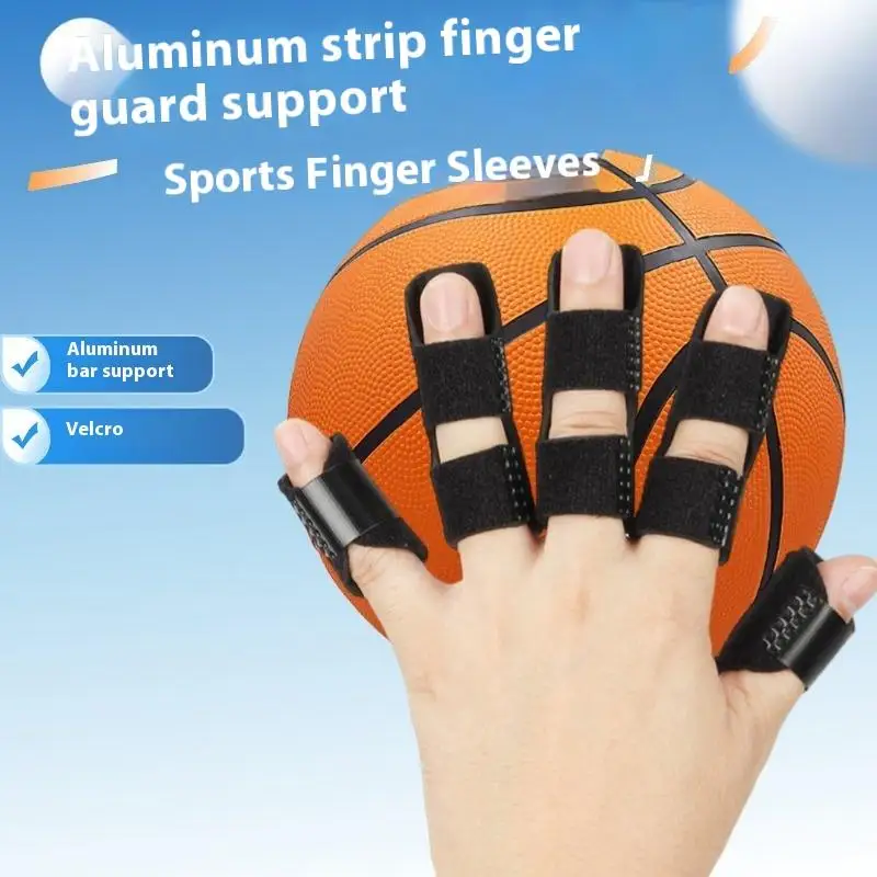 جبيرة تثبيت الإصبع، دعامة فرد، حزام قابل للتعديل مع دعم لوحة الألومنيوم لاستعادة العناية بمفصل مصحح الإصبع