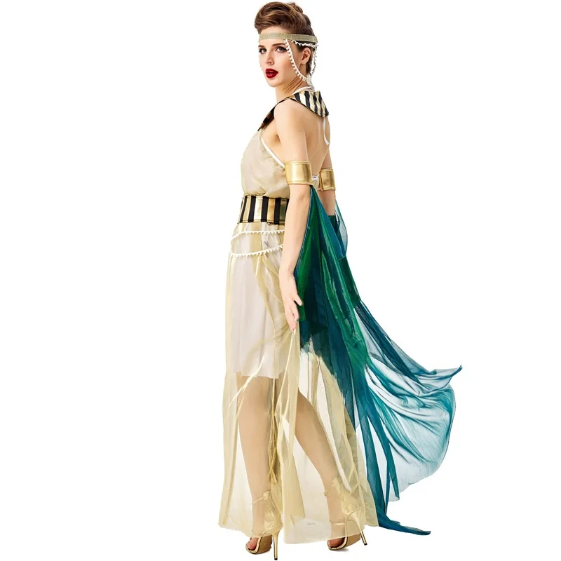 Disfraz de Diosa Cleopatra para loween, Traje de Reina Faraona para aciones Escénicas, Ópera, Ropa Tradicional pa...