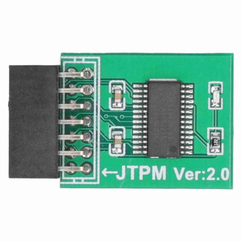 TPM 2.0 Module Strong Encryption 14 Pin LPC Interface TPM Module Board For Win11 Green