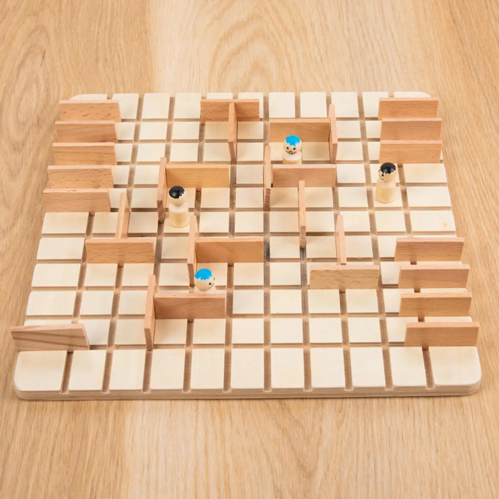 Wooden Strategy Game Simple Rule Educational Toy for 2~4 Players Travel Kids