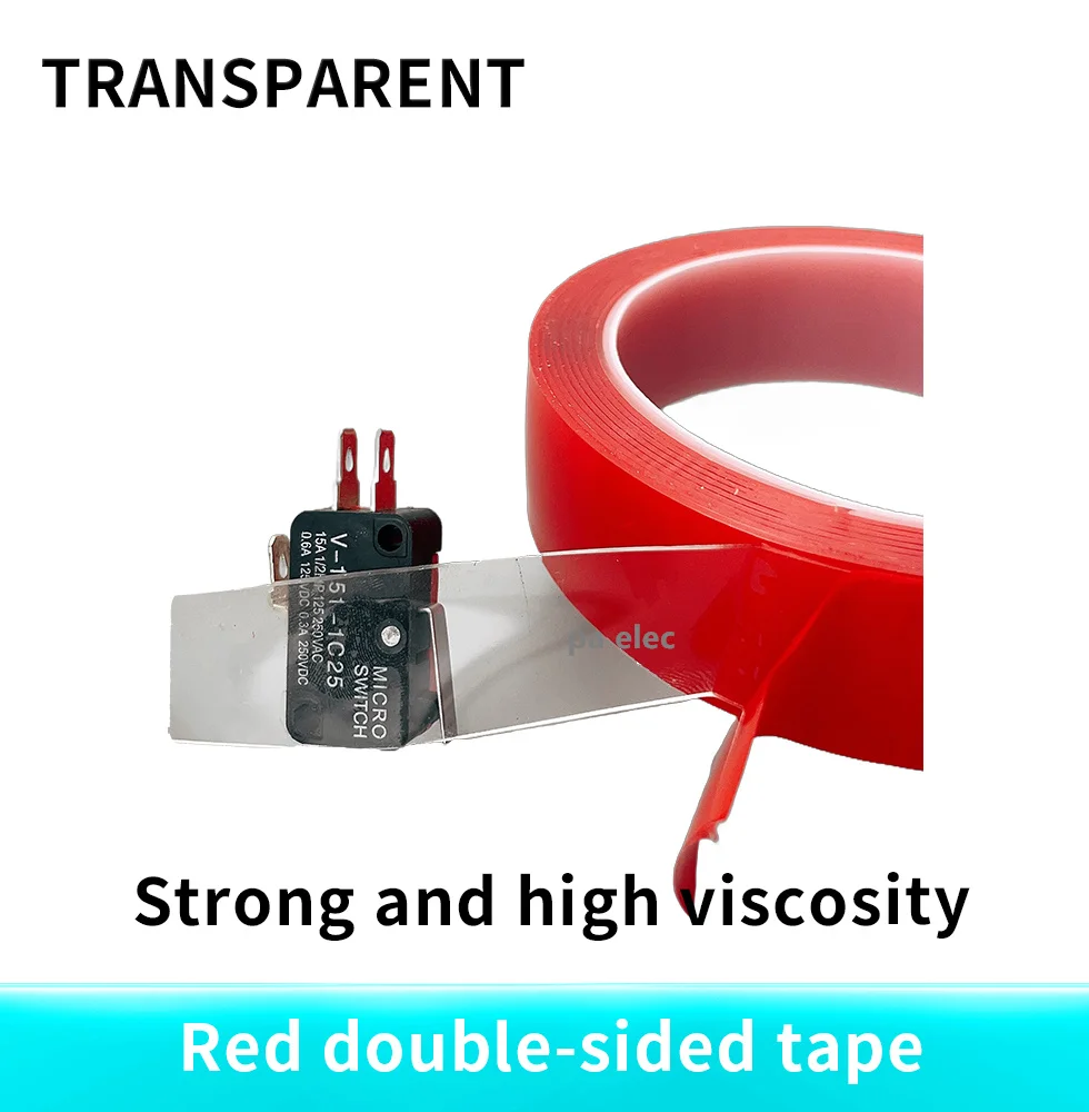 3M 5mm 6mm 8mm 10mm 12mm 15mm Double Sided Adhesive Super Strong Transparent Acrylic Foam Adhesive Tape No Traces Sticker