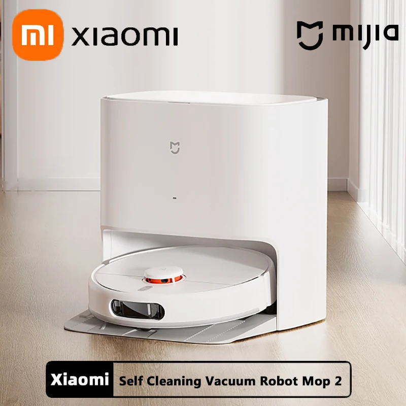 2023 New XIAOMI MIJIA Self Cleaning Sweeping Robot 2 Sweeping and Dragging Integrated Machine Vacuum and Dragging Machine