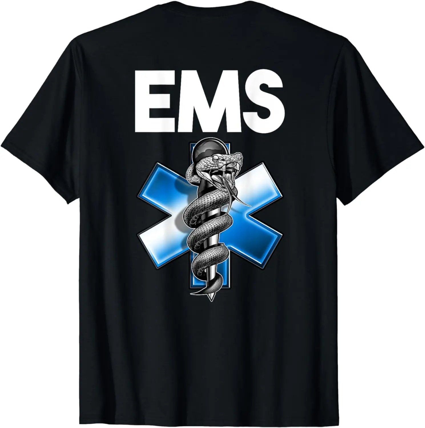 Мужские футболки с коротким рукавом из 100% хлопка с экстренной медицинской службой EMS EMT