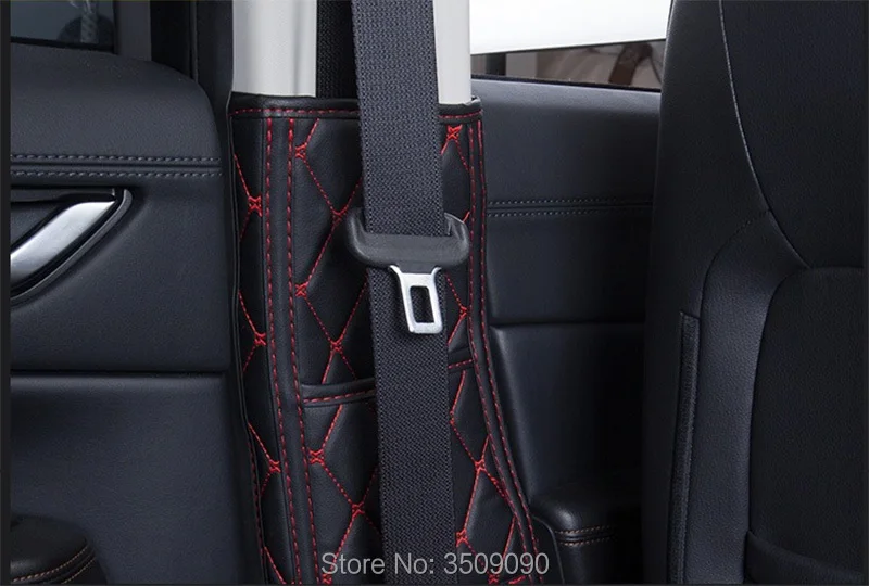 Car B Pillar Anti-Kick Pat Mat For Mazda CX-5 CX5 2017 2018 2019 2020 2021 2022 KF Cover Case Cushion Protection Accessories