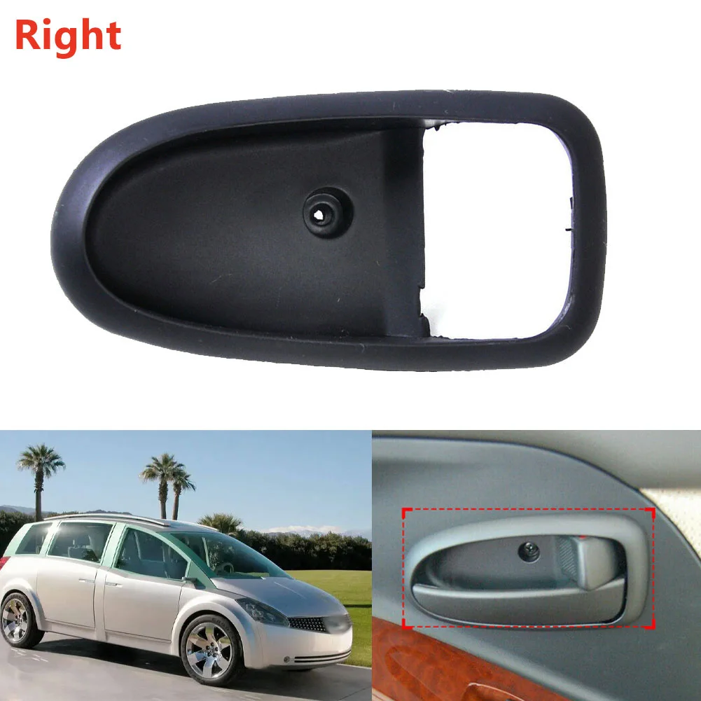 Embellecedor de manija de puerta Interior de coche, marco de bisel de plástico negro, apto para Hyundai Elantra 2001-2006, Avante XD 00-06