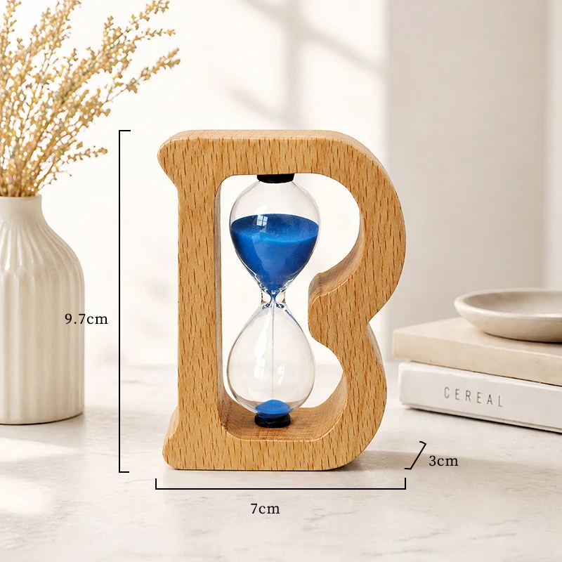 3/5 Minute wooden frame Hourglass Sand Timer Kitchen School Modern Crystal Hour Glass Sandglass Sand Clock Tea Timers Decoration