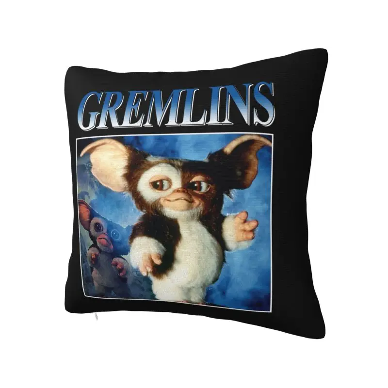 Cool Vintage Gremlins Square Pillow Case Home Decor 3D Double Side Printed Gizmo 80s Movie Mogwai Monster Cushion Cover for Sofa