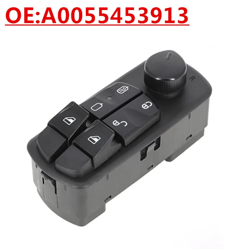 OE:A0055453913 A0055453813 0055453913 Power Window Master Control Switch For MERCEDES-BEN Atego Axor Truck Parts ,14 Pins
