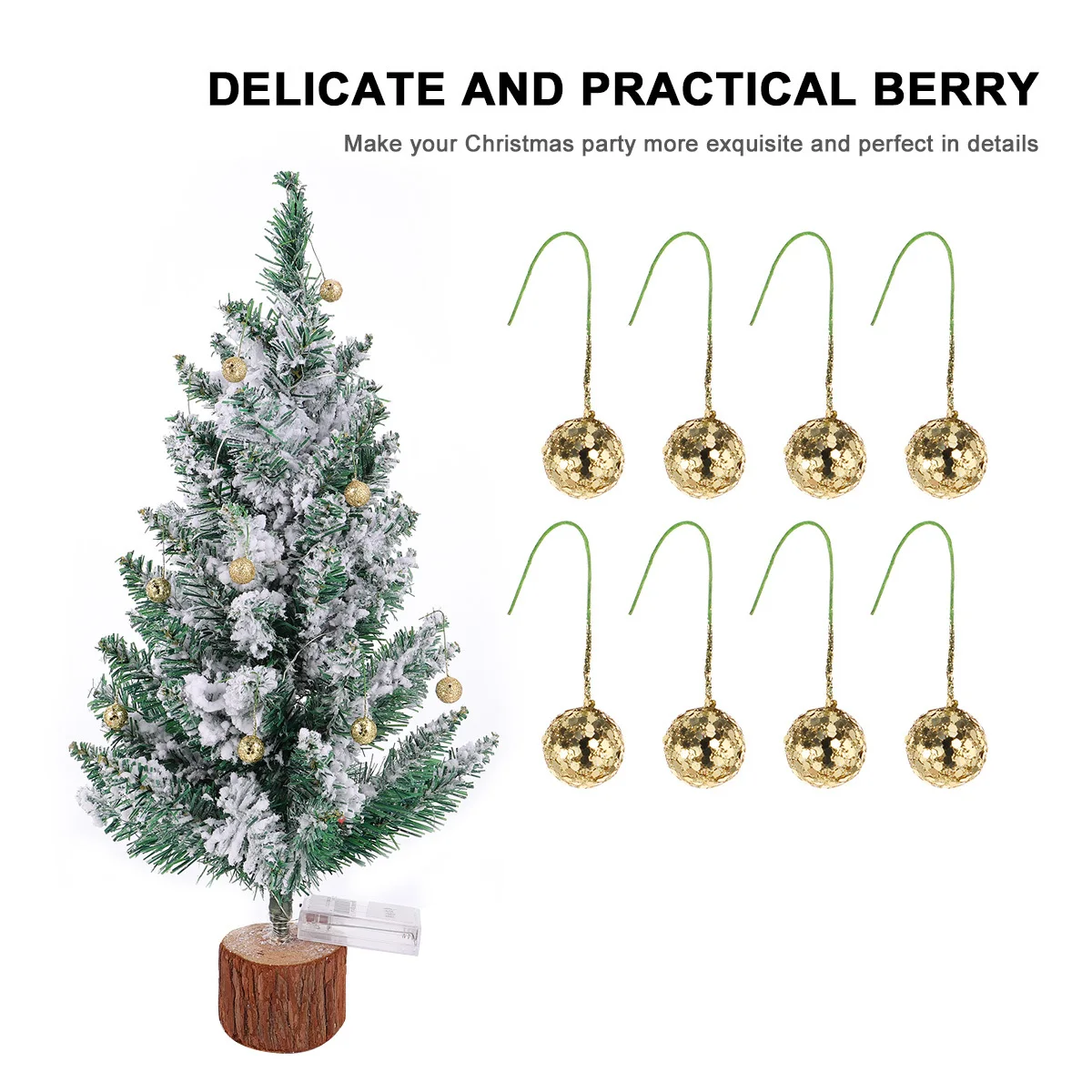 

50pcs Christmas Berry Decoration Simulation Diy Props For Christmas Tree Decorations Festival Party Ornament Supplies