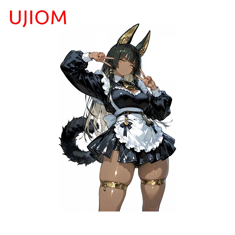 UJIOM Style égyptien Anubis fille Graffiti Stickers muraux Unique attrayant drôle photo ordinateur hôte décalcomanie anti-rayures peintures murales