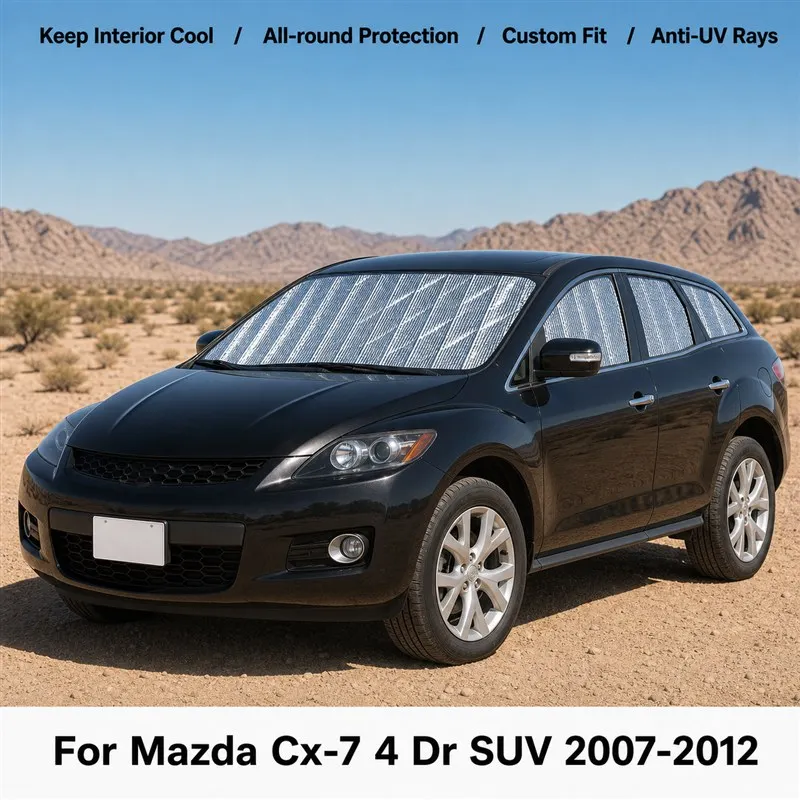 

For Mazda Cx-7 4 Dr SUV 2007-2012 Full Set Car Window Sunshades UV Block Privacy Heat Insulated Foldable Car Curtain