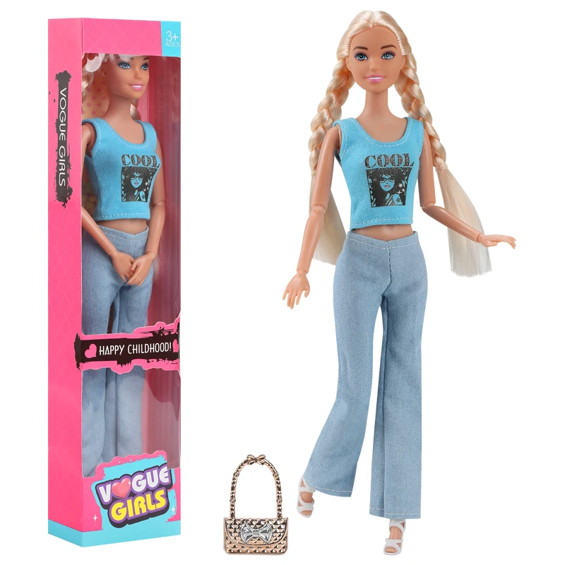 1/6 Barbi Doll Toy Fashionable And Trendy Cross Dressing Girls 30cm Barbies Full Set With Clothes for Education Birthday Gift