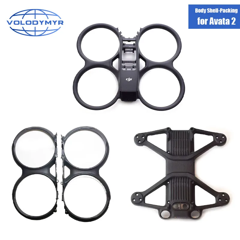 

VOLODYMYR Original Body Shell for DJI Avata 2 Middle Frame Protect Case Upper/Bottom Shell Lower Shell Repair Parts Accessories
