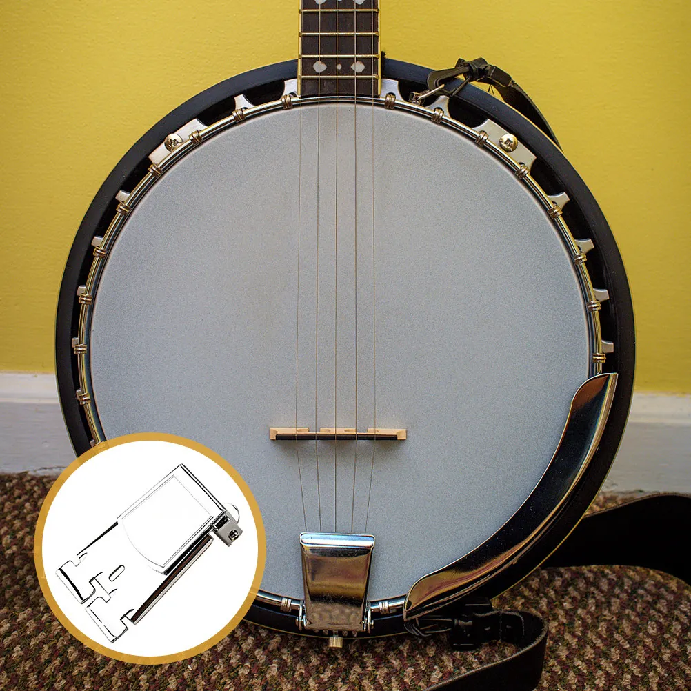 5-String Silver Metal Banjo Tailpiece Premium Replacement Part Banjo Accessories Instrument Parts Guitar Tailpiece