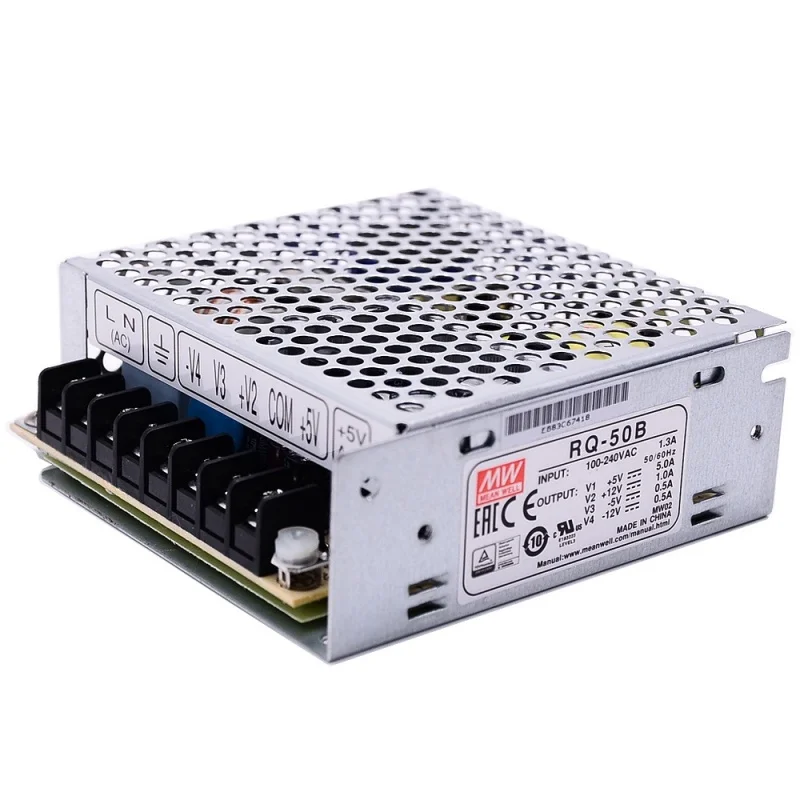 

Блок питания Mean Well RQ-50 серии AC/DC 50W с четырьмя выходами RQ-50B RQ-50C RQ-50D