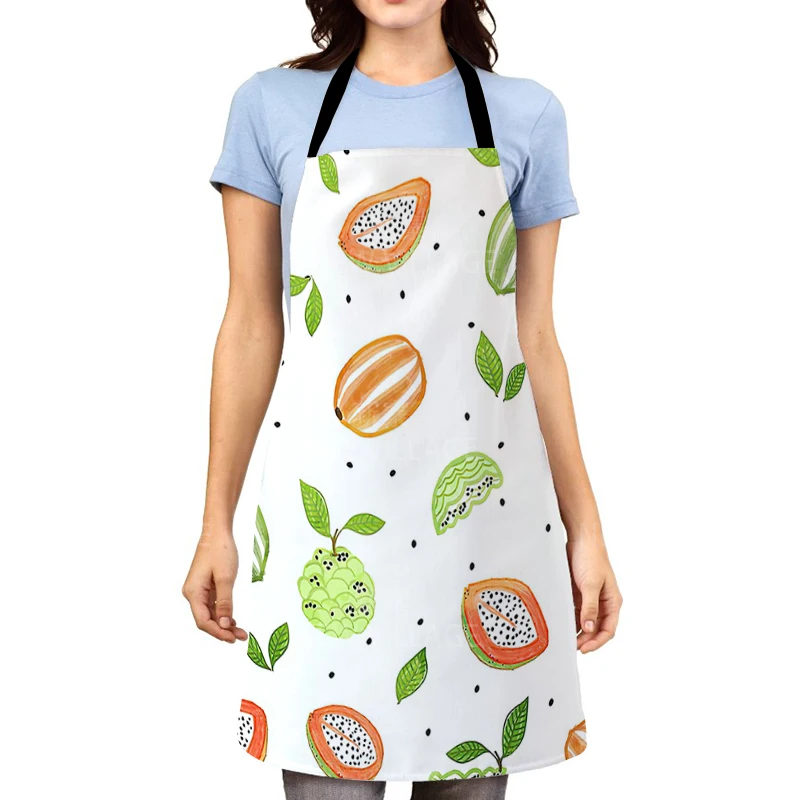 Baseball Football Printed Cotton Linen Sleeveless Aprons Kitchen Women Pinafore Home Cooking Baking Waist Bib