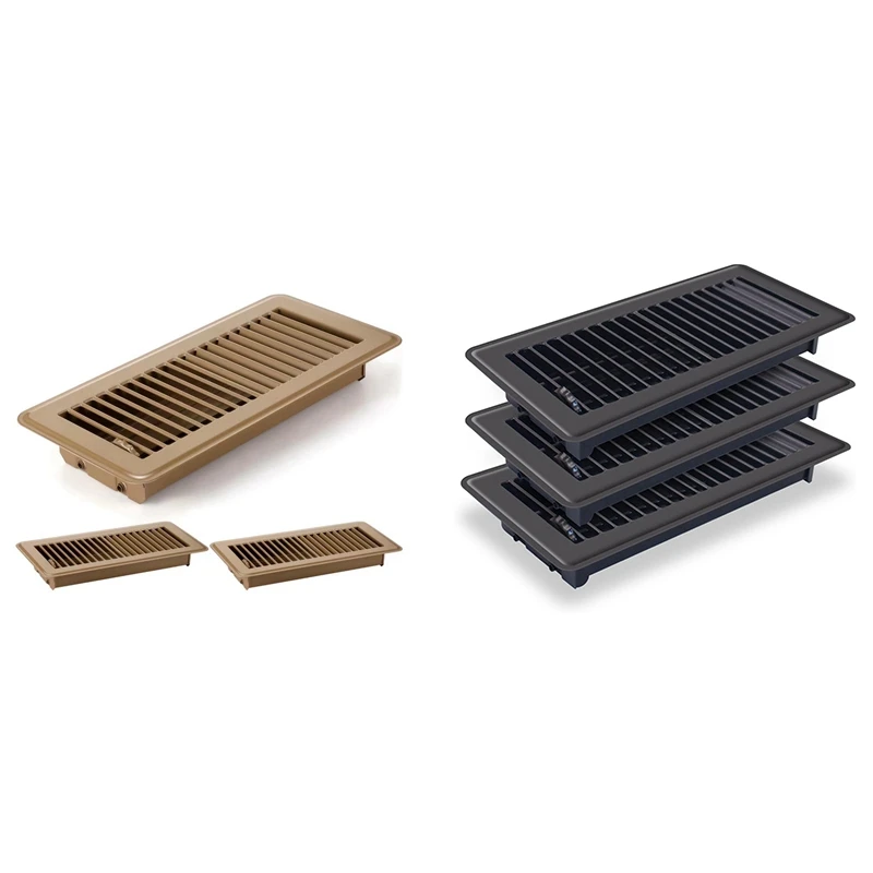 

AA51 3Pc Floor Vents,4X10in Floor Register Floor Vent Covers For Heavy Duty Air Floor Vent Cover For Home Floor Wall Ceiling
