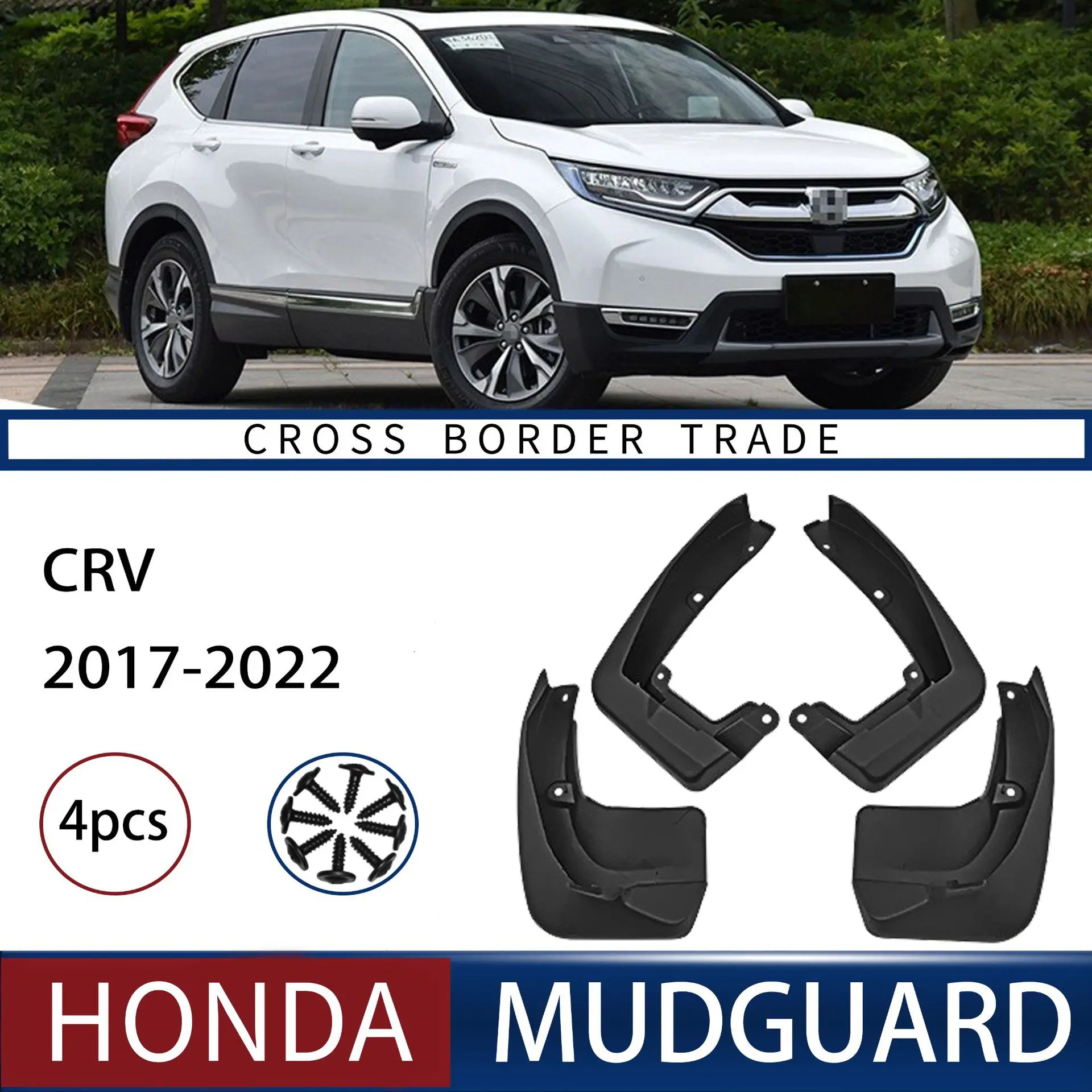 

FOR Honda CRV 2017-2022 Car Molded Mud Flaps Splash Guards Mudguards Front Rear Styling Front Rear Car Accessories