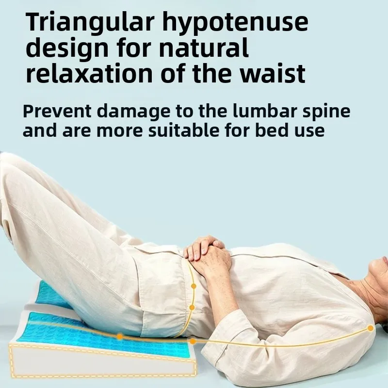 Anti Bedsore Pad Anti Bedsore Cushion Breathe Freely Fiber Material T Shaped Opening Triangular Slope Design Hemorrhoid Pads