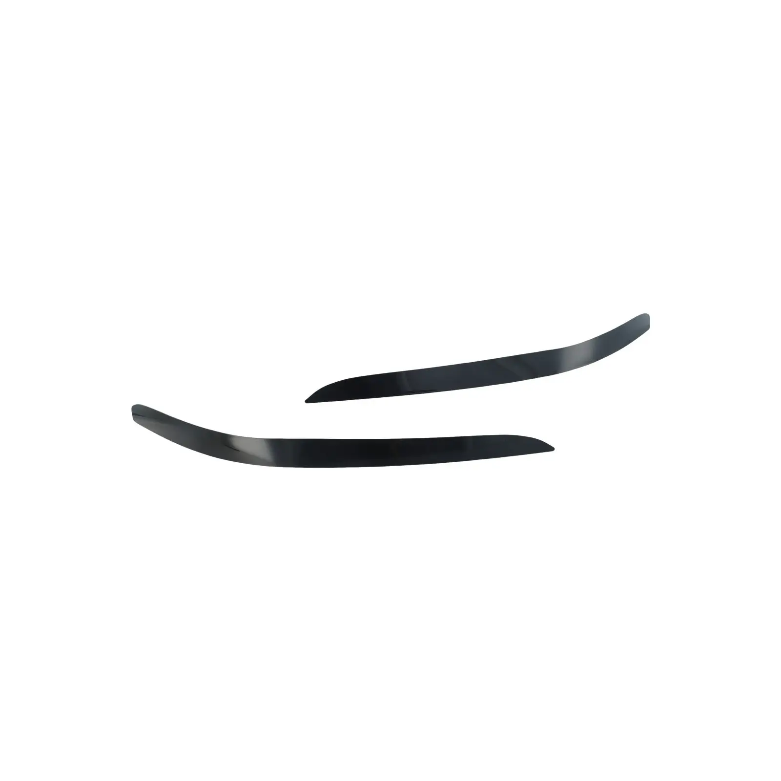 

Brand New High Grade High Quality Practical To Use Headlight Eyebrow 2x Front Gloss Black Right Eyelid Cover Trim