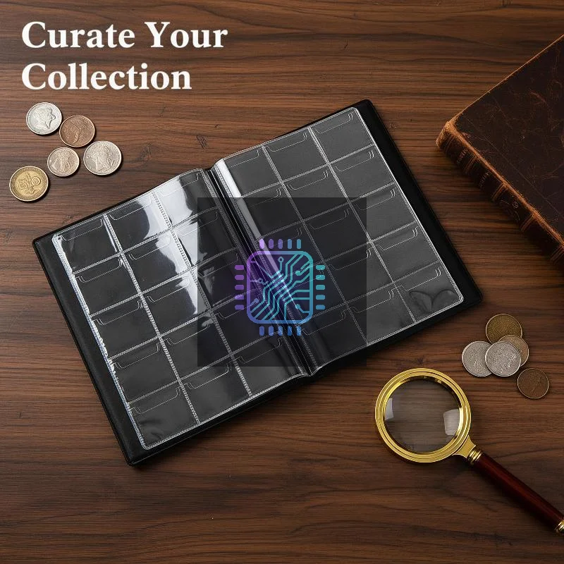 150 Slots Coin Album Scratch Resistant Durable Coin Storage Holder Book Coin Collection Organizer for Collectors Accessory