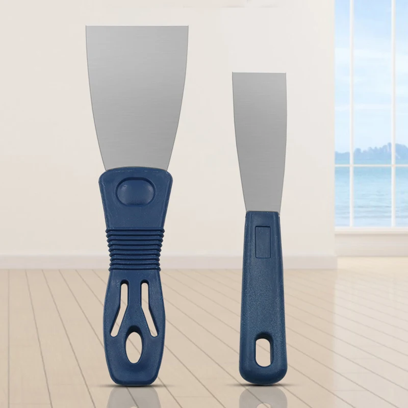 

1 шт., скребок с косым лезвием из нержавеющей стали, шпатель с пластиковой ручкой, лопата, инструменты для рисования, бытовая промышленная уборка