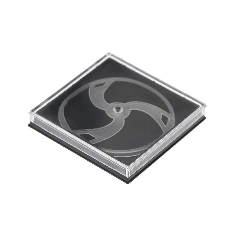 Hot Sale 1Pc 50*50mm Plastic Watch Dial Screen Protector Box Watch Dial Boxes Plastic Fit Watch Dial Storage Box Black