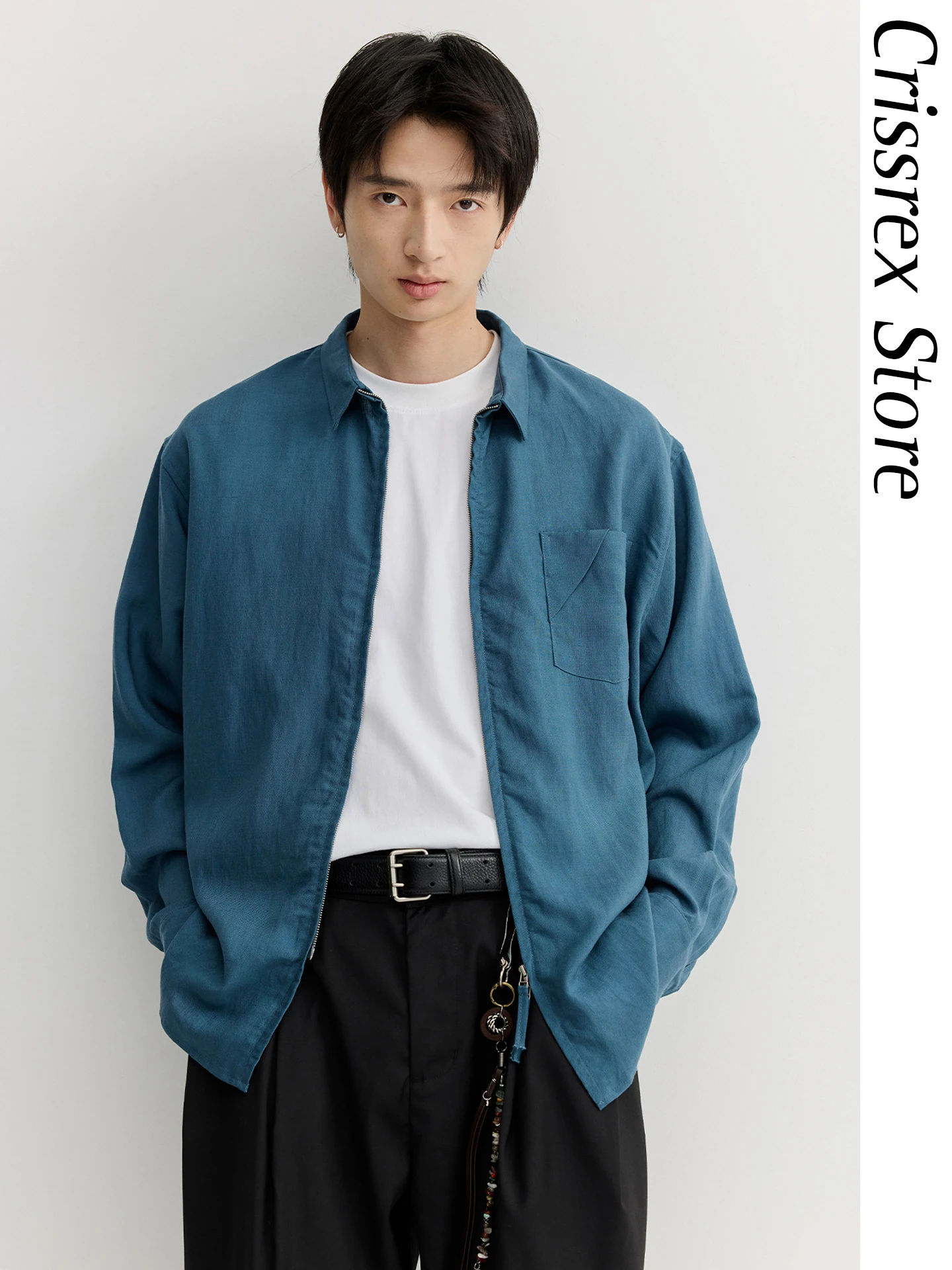 

Рубашка Crissrex Store Vermicelli VMCL повседневная, с длинным рукавом, льняная, удобная, дышащая, свободного кроя, весенняя, молодежная, модная