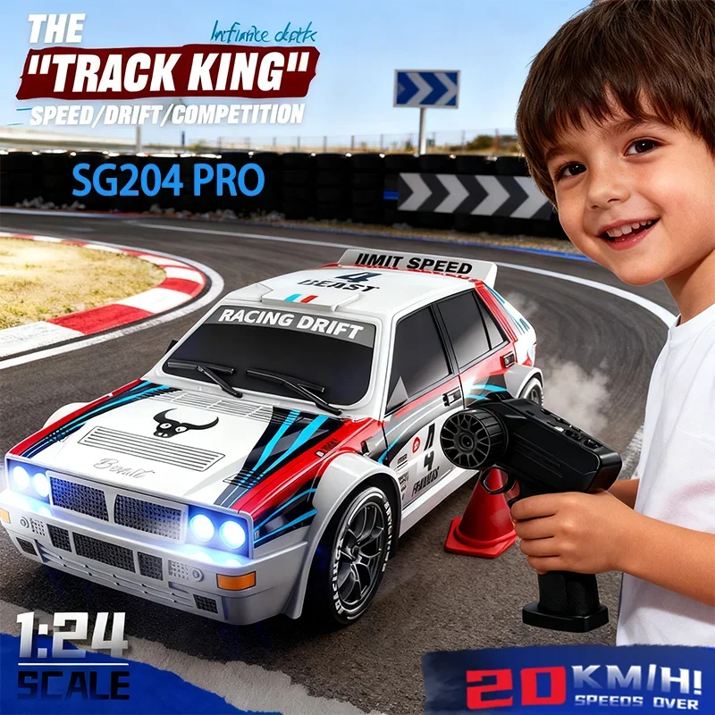 

2025 NEW SG204 PRO 1:24 RC Drift Car with LED Lights High Speed 20KMH 4WD Monster Truck Off-Road Racing Car Kids Boys Toys Gifts