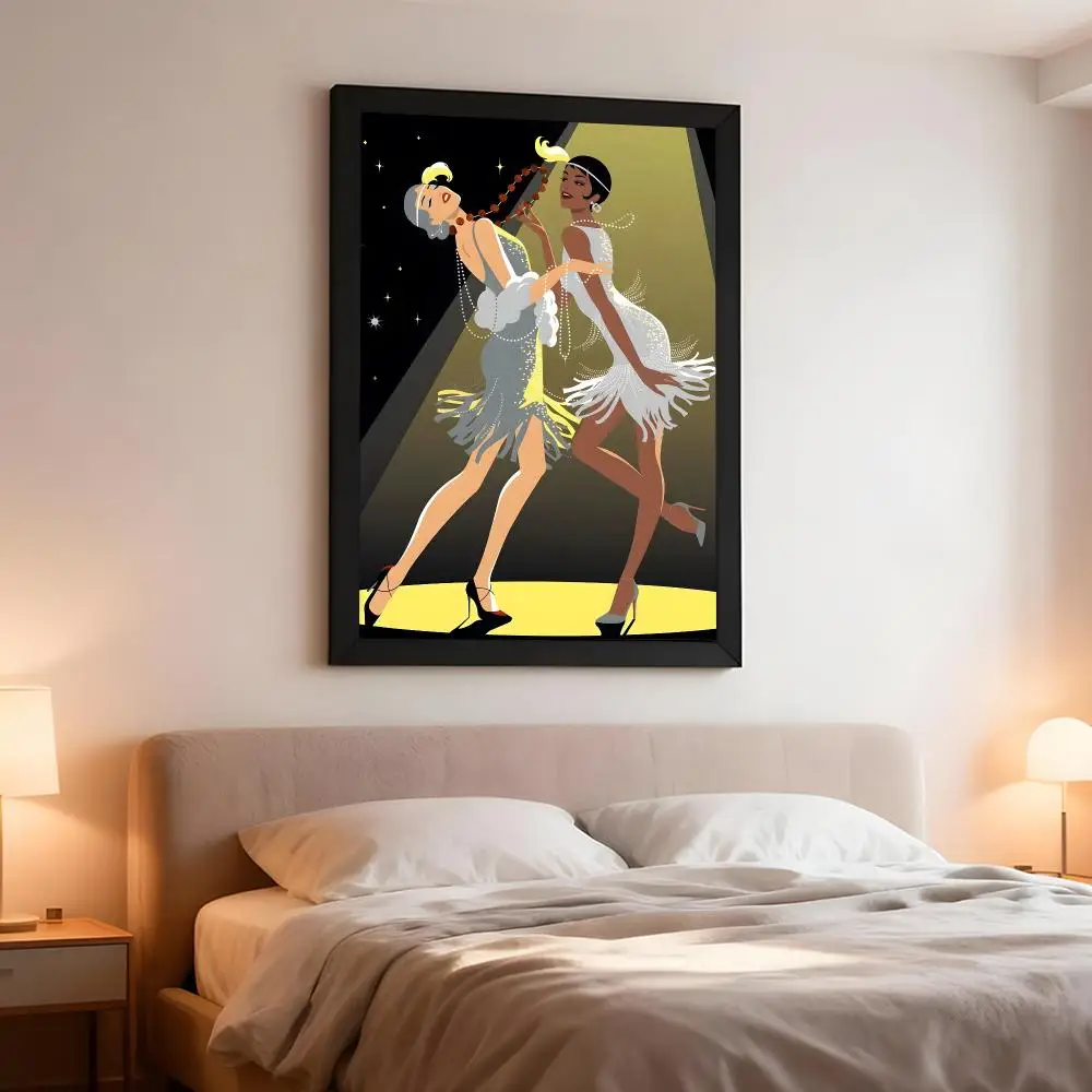 Art Concept The Flapper Poster Artistic Peel-Off Wall Decor, Indoor Outdoor Home Ornament for Collectors