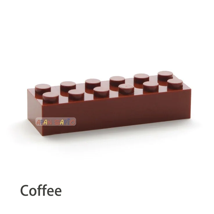 100 stücke 2x6 Dot DIY Bausteine Dicke Zahlen Bricks Pädagogisches Kreative Größe Kompatibel Mit 2456 Kunststoff Spielzeug für Kinder