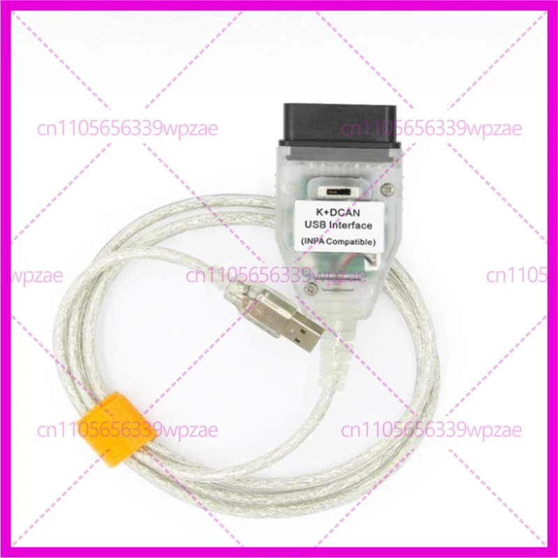 

OBD 2 USB-кабели для inpa для bmw K + DCAN USB-интерфейс диагностический инструмент для BMW E46 K + CAN K CAN FTDI FT232 чип-сканер