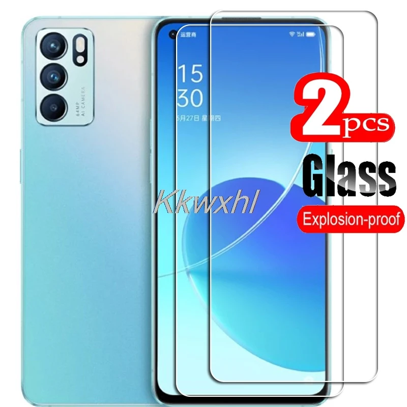 

2 шт. для OPPO Reno6 5G закаленное стекло высокой четкости защитная пленка для экрана телефона RenO 6 PEQM00