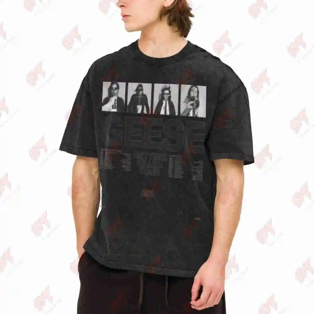 Geese Band Getting Killed Tour Vintage Washed Tee Pure Cotton T-Shirt