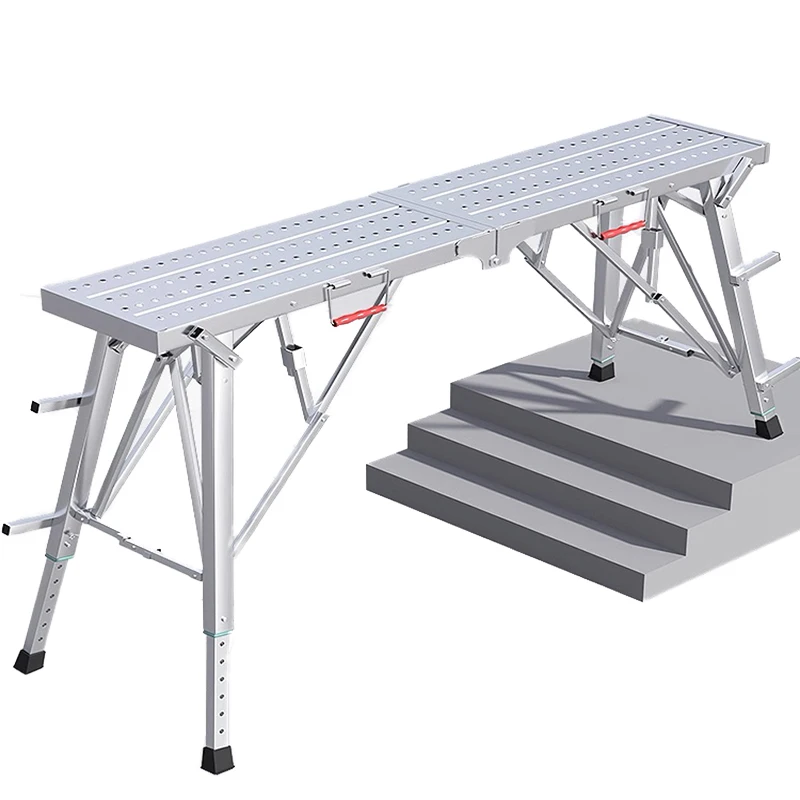 Telescopic Horse Stool Folding Lifting Thickened Scaffolding Decoration Indoor Multifunctional Scaffolding Engineering Ladder