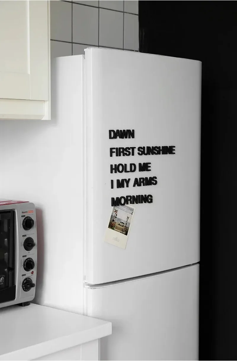 Ns Letter Magnet Fridge Magnet Creative Home Decoration Black Eva26 Letter Magnet Home Decoration
