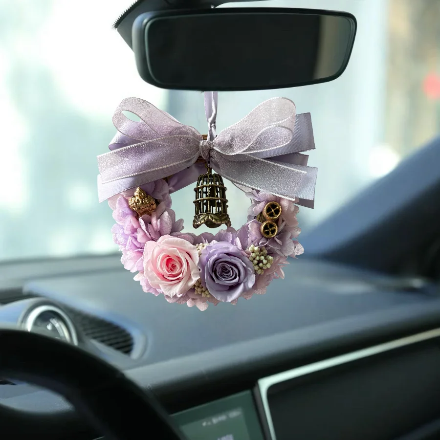 

Eternal Flower Garland Car Ornament Decoration Valentine's Day Gift Wedding Mother's Day