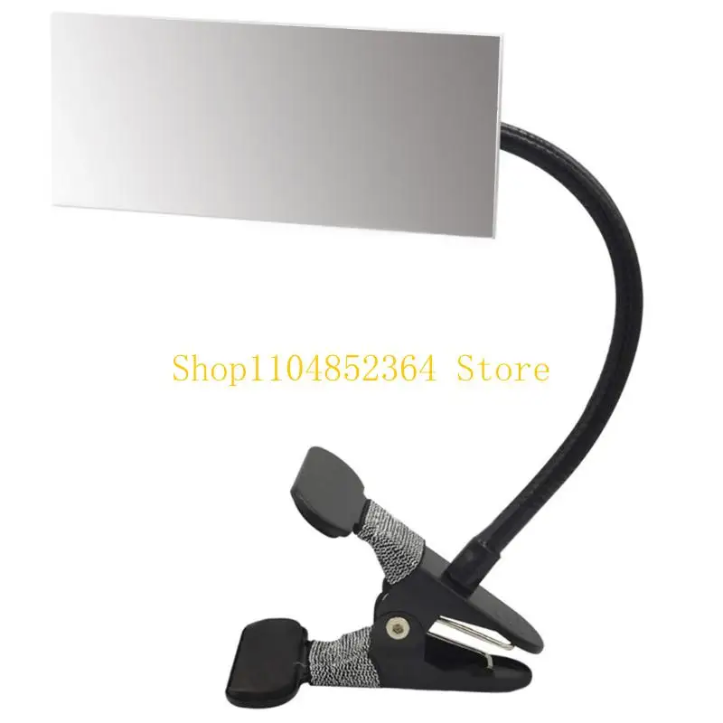652F Multipurpose Clip On Mirror for Desk or Cabinet with 360 Degree Adjustment Clip