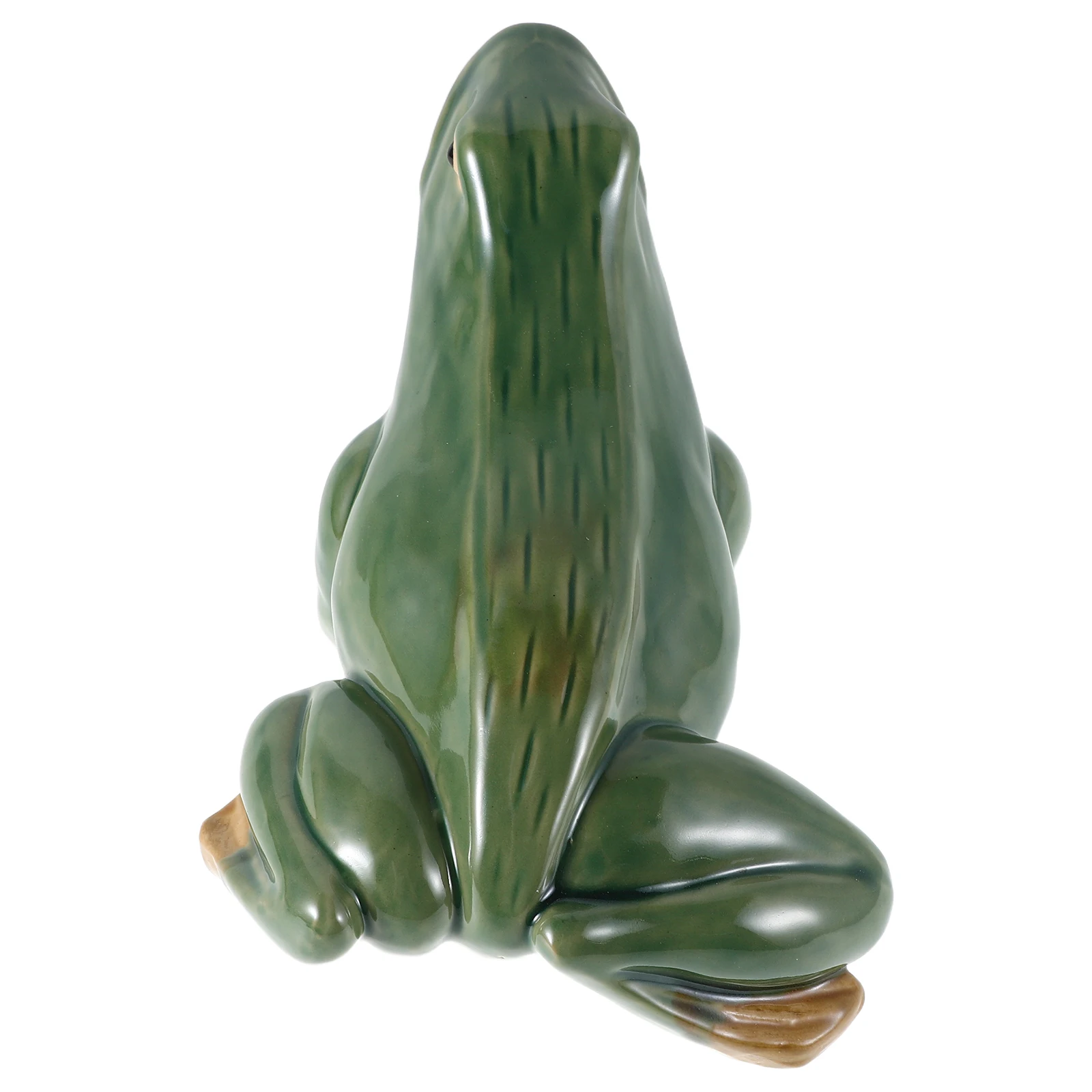

Ceramic Open Mouth Frog Statue Realistic Frog Ornament Garden Pond Aquarium Outdoor Water Feature Decoration Aquarium Figurines