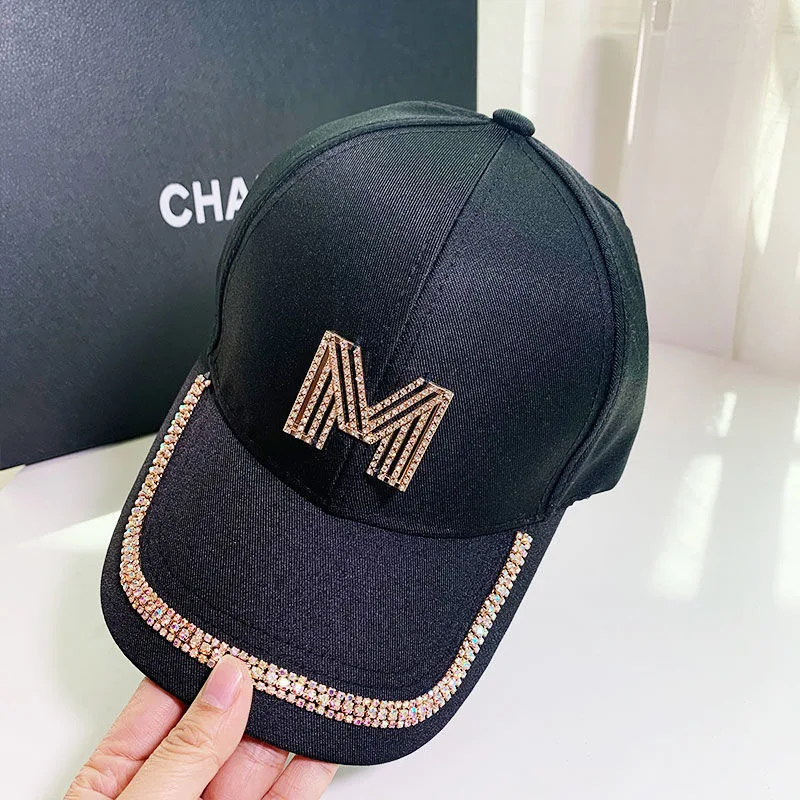 New Fashion Women Baseball Caps Letter M&D Adjustable Casual Caps For Women Girls Outdoor Sports Cotton Sun Hat