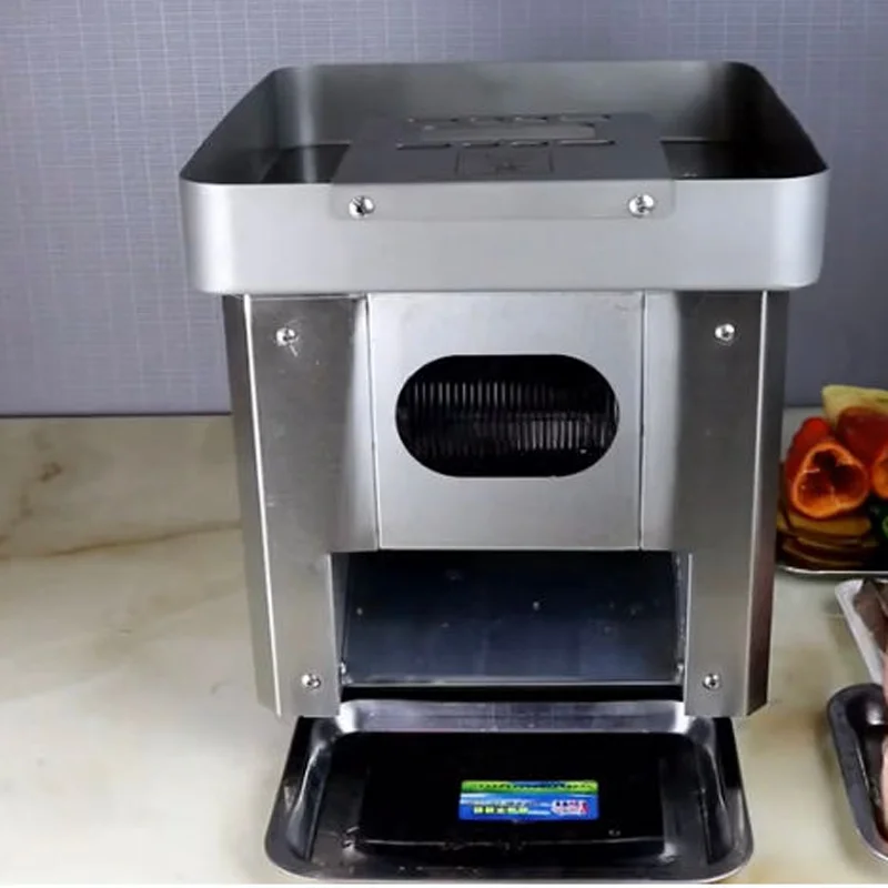 Full Automatic Stainless Steel Section Shredder for Meat Vegetables Dice Cutter Home Commercial Use Meat Product Making Machines