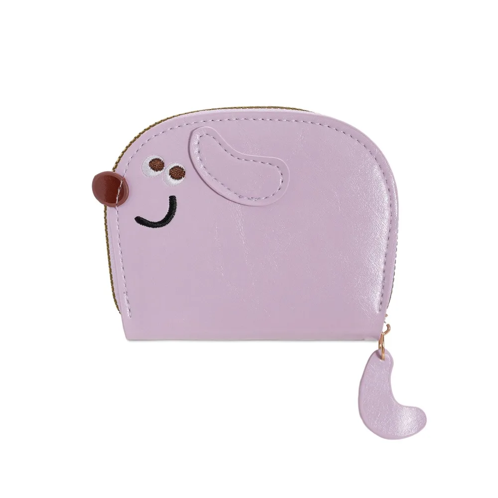 

Elegant Cartoon Dog Card Bag Zipper Multi-card Slot PU Leather Card Holder PU Card Pocket Card Holder Outdoor