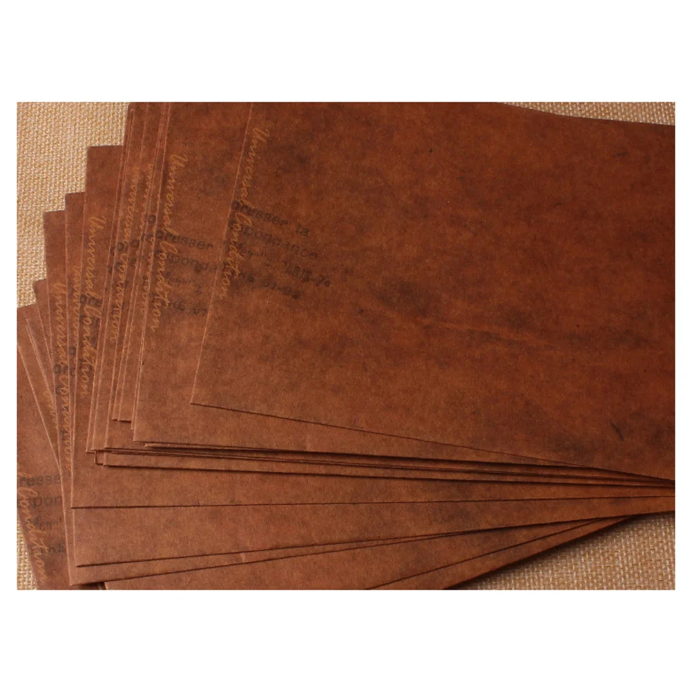 Sobres de papel Kraft Retro, almacenamiento con patrón de letras para baratijas pequeñas, collares, tarjetas de regalo, postales, 10 Uds.