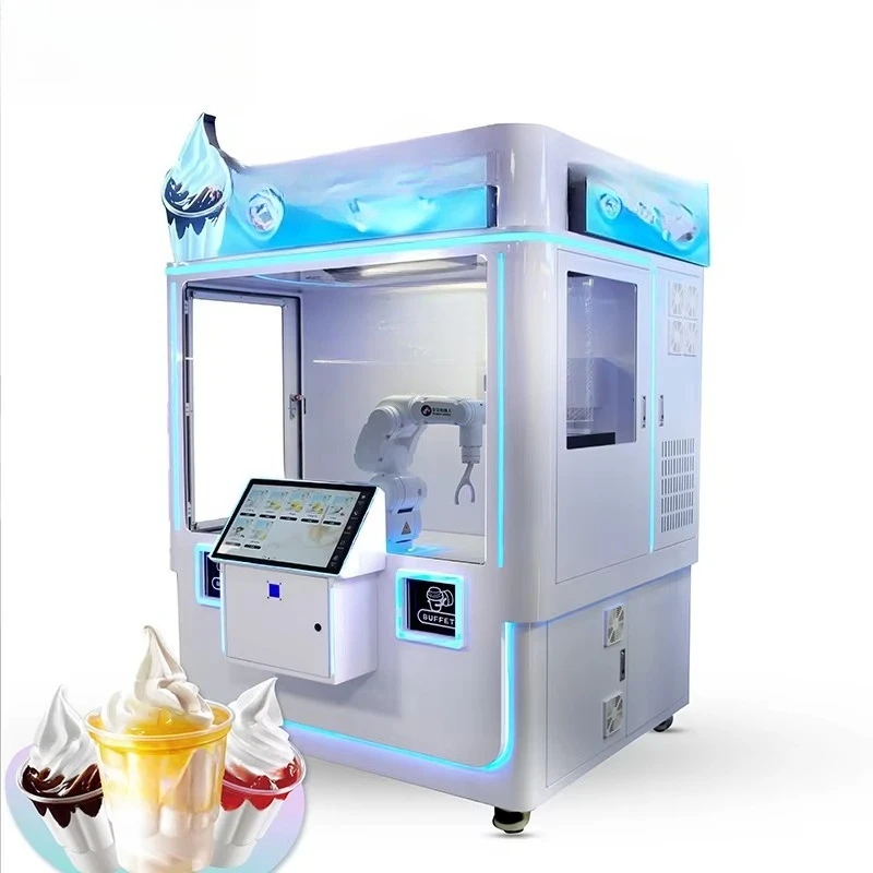 FOODLINE Budget Ice Cream Vending Kiosk Simple Operation Silent Freezer Low Running Cost for New Retailers
