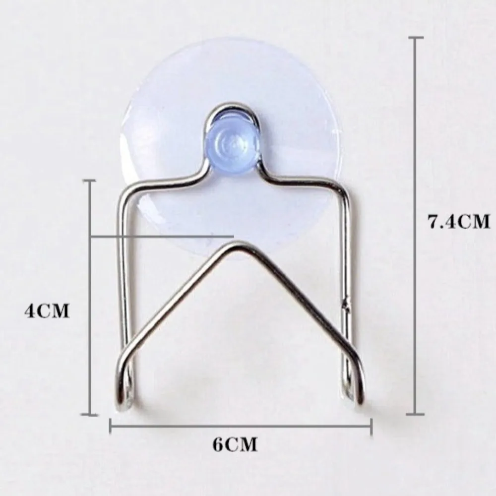 Portable Suction Cup Stainless Steel Drain Rack Cleaning Cloth Shelf Dish Drainer Sponge Holder Sink Rack Kitchen Accessories