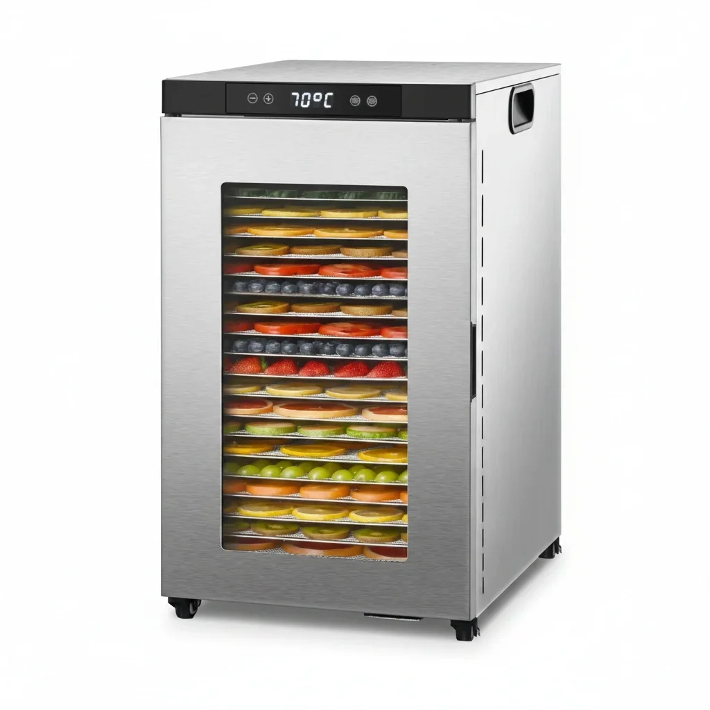 # Commercial Food Dehydrator, 22 Tray 304 Stainless Steel Electric Fruit Dryer, Large Capacity Jerky Maker Machine