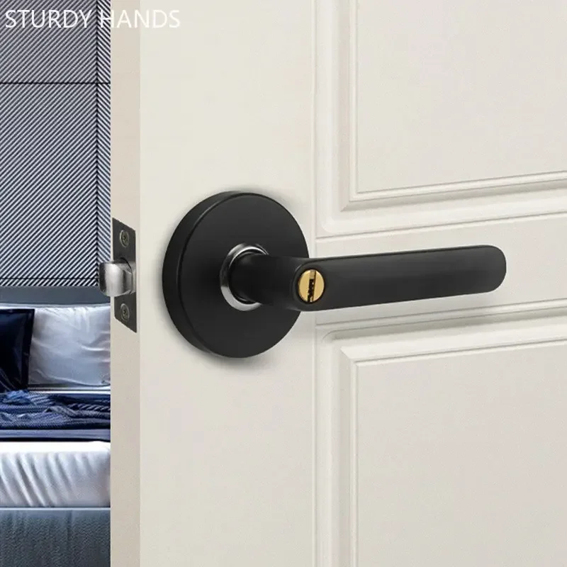 

Stainless Steel Bathroom Door Lock Indoor Door Handle Lock Bedroom Single Tongue Locks Kitchen Hardware Lockset Home Hardware