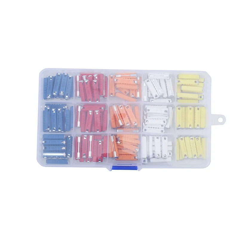 150PCS boxed car torpedo fuses 5/8/10/16/25A torpedo shaped Eastern European fuses